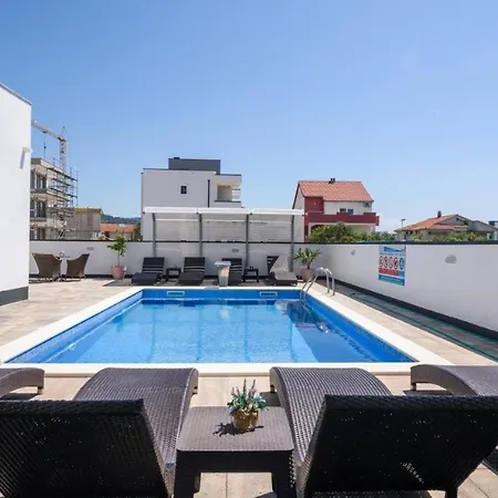 Apartment In Okrug Gornji With Sea View, Balcony, Air Conditioning, Wifi 5134-6